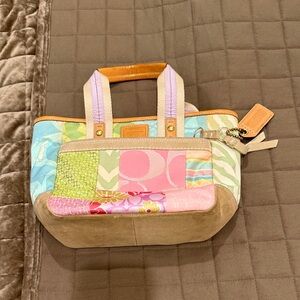 Coach Multicolor Patchwork Tote Bag